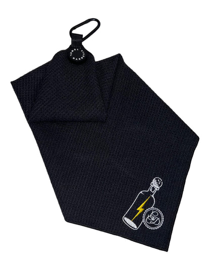 CCD “Lightning in a bottle” Black Golf towels