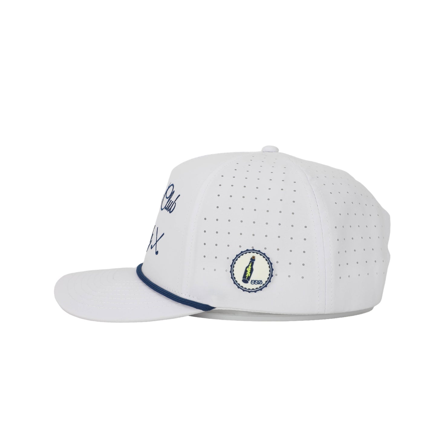 "Lightning in a Bottle" Country Club Dadz Rope Hat - White