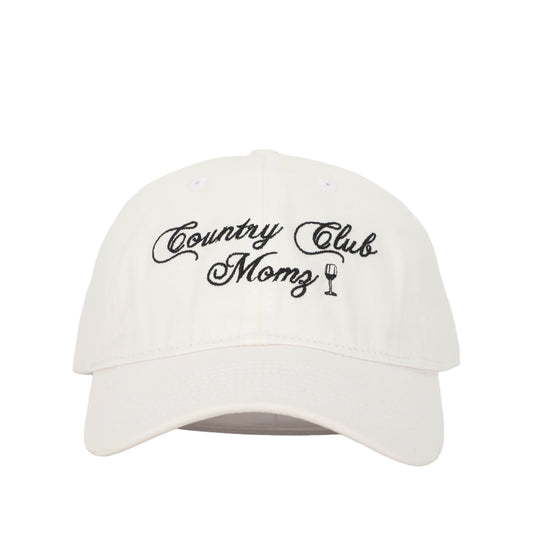 White & Black - Country Club Momz Wine Down Cap